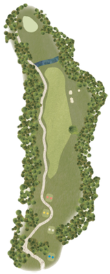 Hole 18 Gamble Creek layout