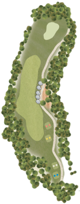 Hole 14 Up and Away layout