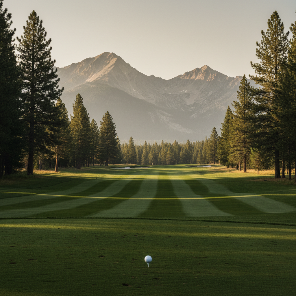 Golf course panorama