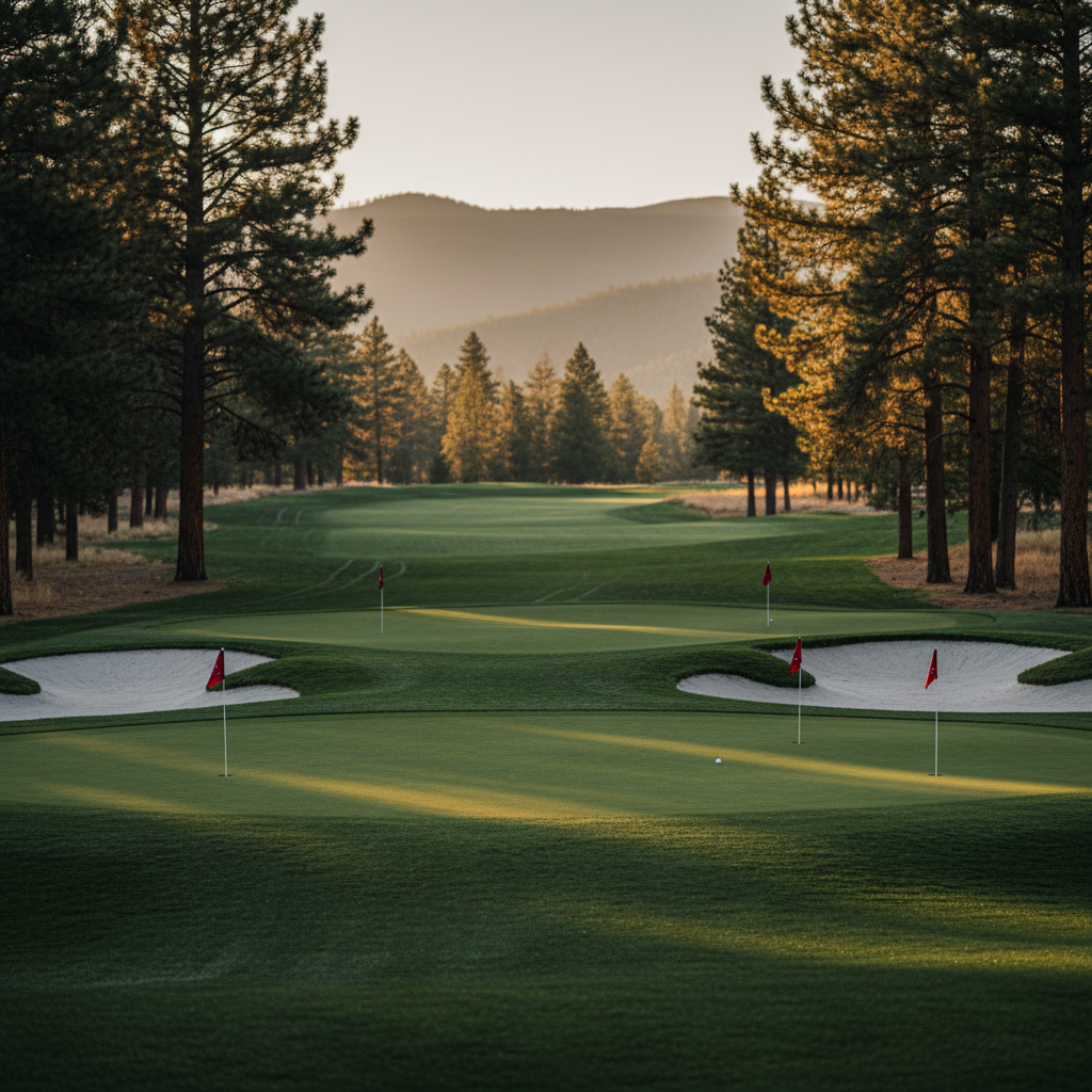 Apple Mountain practice putting green